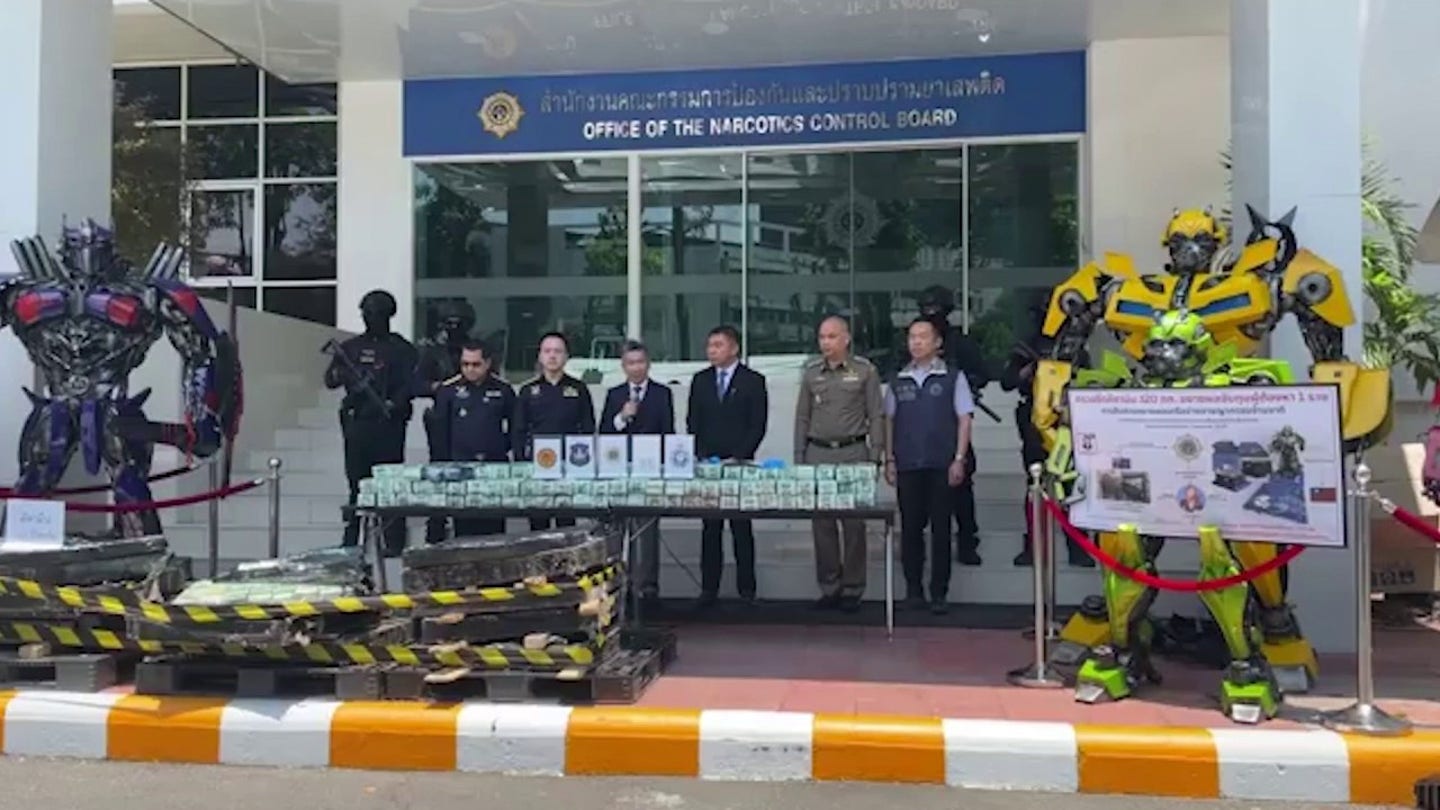 Thailand: Transformer Statues Conceal Massive Drug Shipment