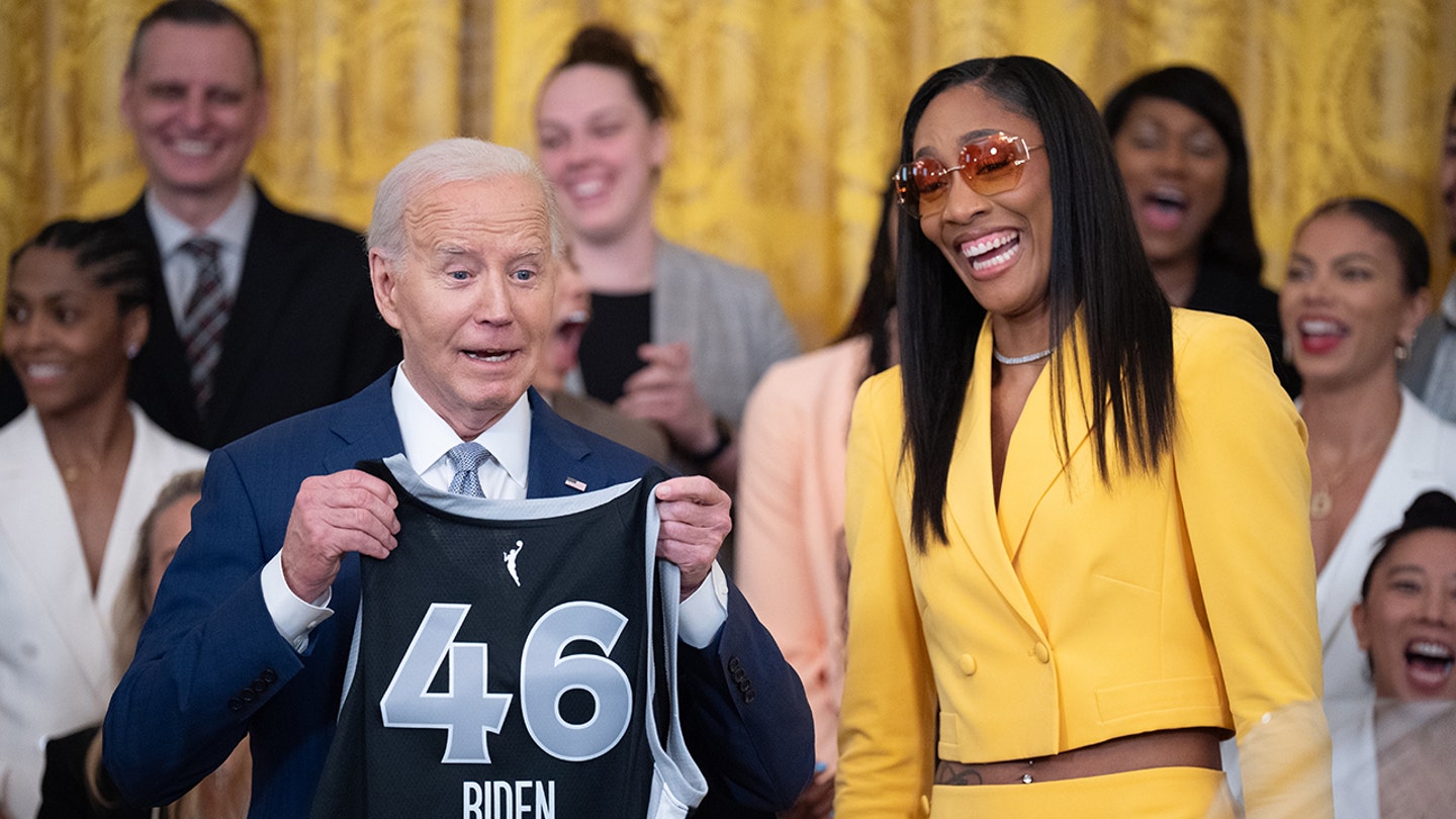 President Biden Mistakenly Calls Retired WNBA Star Candace Parker a Coach in White House Speech