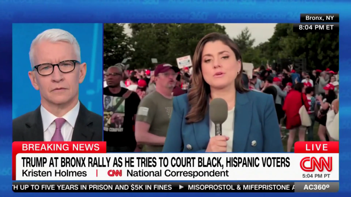 CNN Reporter Astonished by Trump's Massive Bronx Rally in Democratic Stronghold