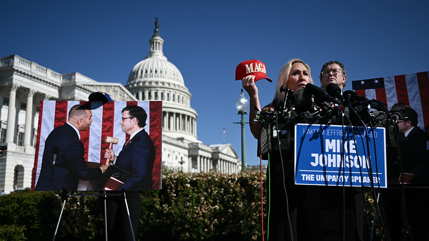 House Democrats Vow to Support Speaker Johnson Amid Greene's Removal Attempt