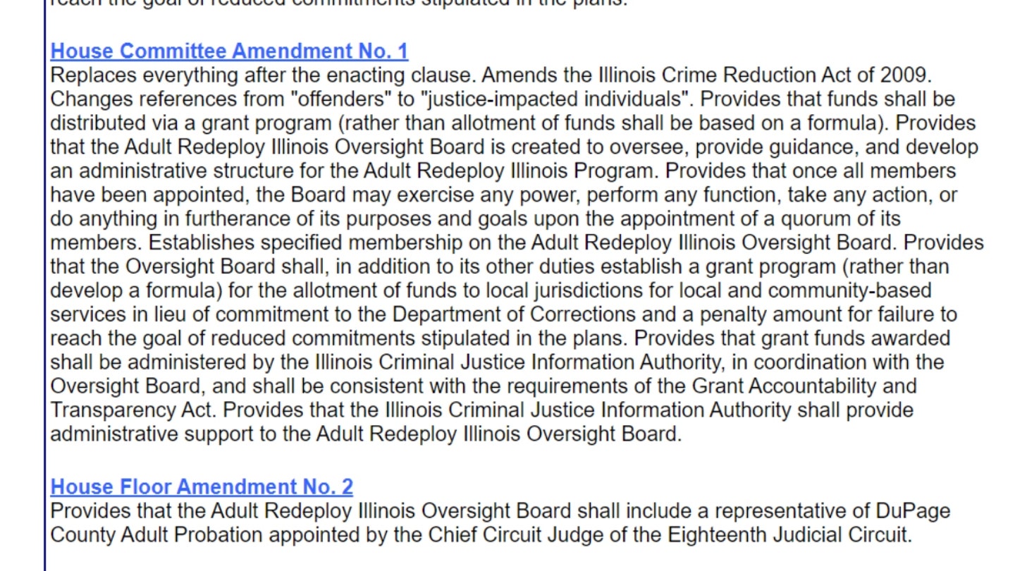 Illinois Lawmakers Aim to Change 'Offender' to 'Justice-Impacted Individual' in Latest Crime Reduction Proposal