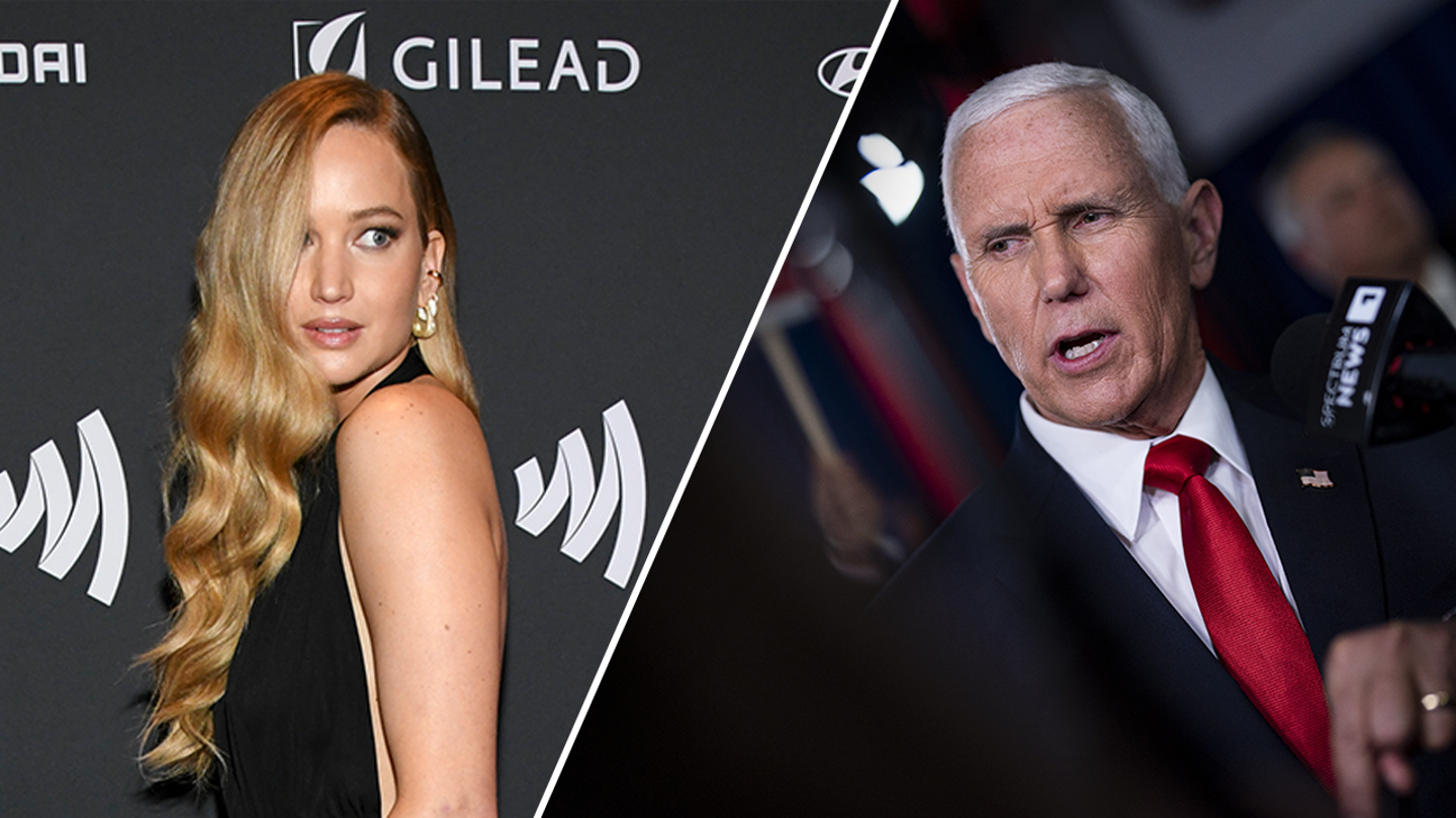 'Hunger Games' star Jennifer Lawrence jokes Mike Pence is secretly gay at GLAAD Awards