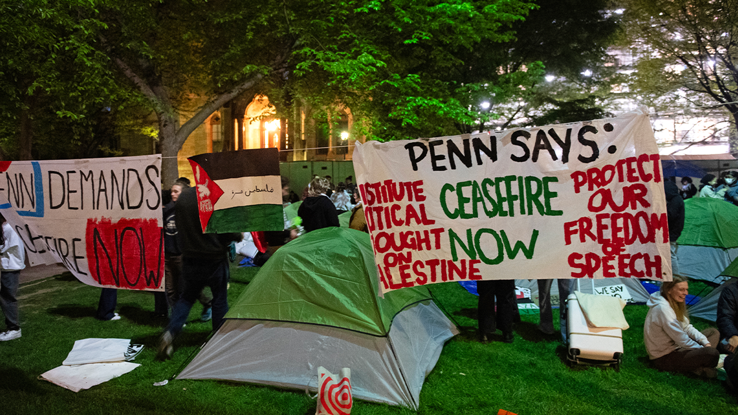 Penn Anti-Israel Protesters Armed with Guides for Agitation and Escalation