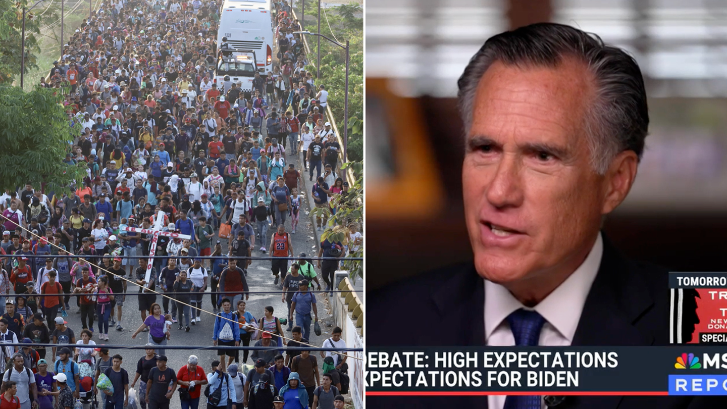 Mitt Romney Slams Biden's Border Policy, Praises Trump's Approach