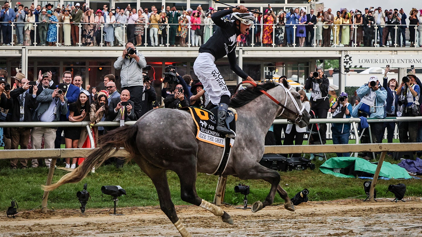 Seize The Grey Scores Upset Victory in Preakness Stakes, Lukas Makes History