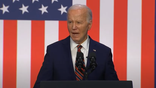 President Biden gives a speech