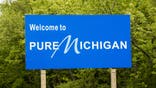 Welcome to Pure Michigan sign