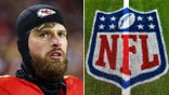 KANSAS CITY, MO - NOVEMBER 20: Harrison Butker #7 of the Kansas City Chiefs looks on from the sideline during the national anthem prior to an NFL football game against the Philadelphia Eagles at GEHA Field at Arrowhead Stadium on November 20, 2023 in Kansas City, Missouri. (Photo by Perry Knotts/Getty Images)

NASHVILLE, TENNESSEE - OCTOBER 29: NFL logo on the field before the game between the Tennessee Titans and the Atlanta Falcons at Nissan Stadium on October 29, 2023 in Nashville, Tennessee. The Titans defeated the Falcons 28-23. (Photo by Wesley Hitt/Getty Images)