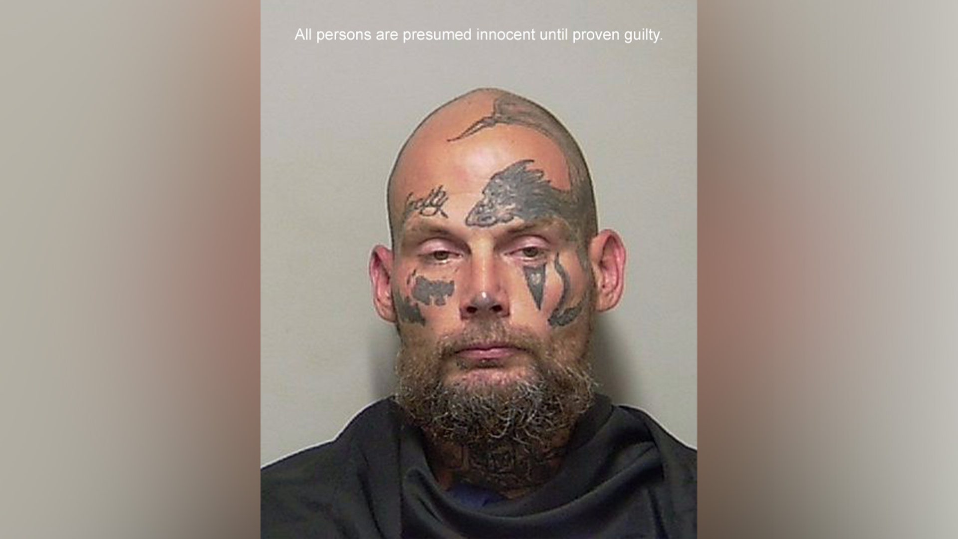 A mugshot of Christopher Boone