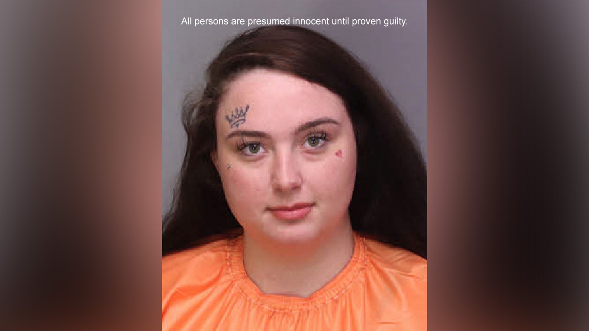 A mugshot of Rachael Levy