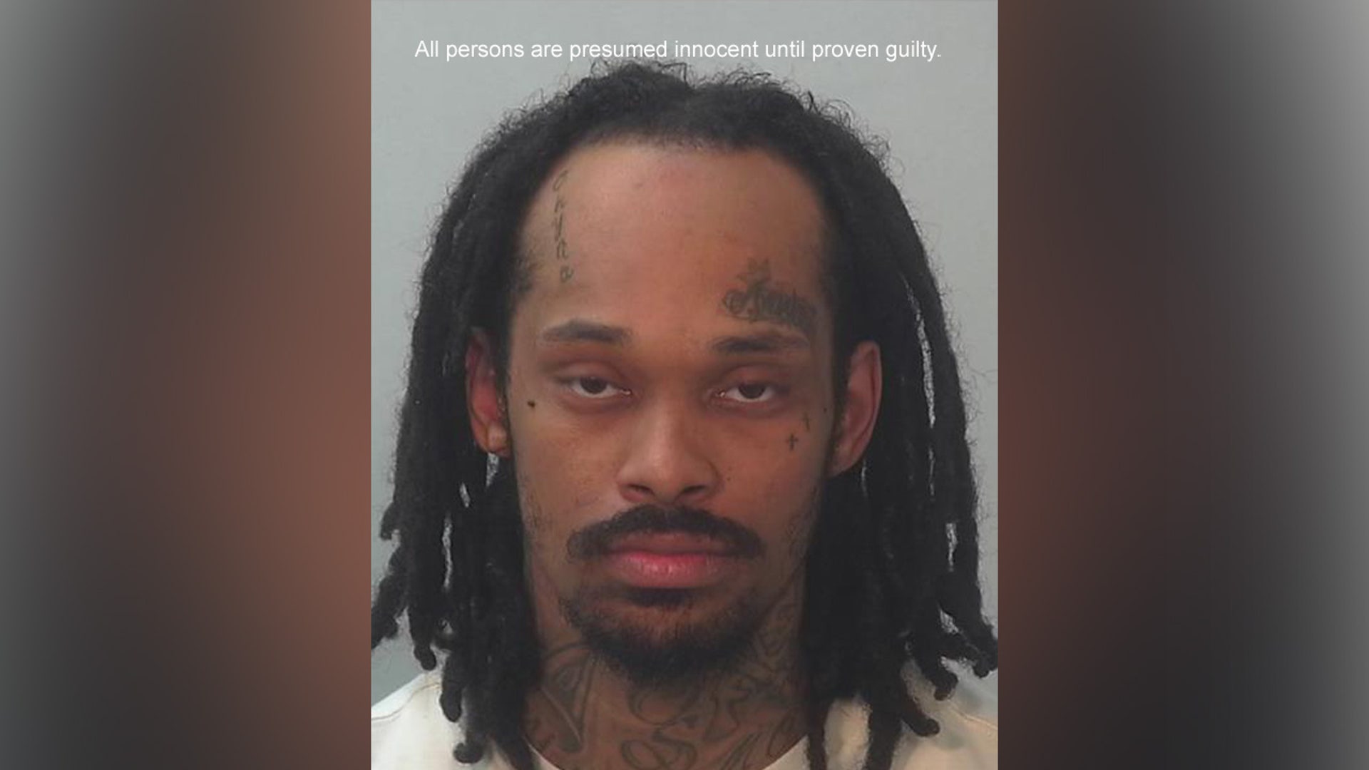 A mugshot of Darren Harvard