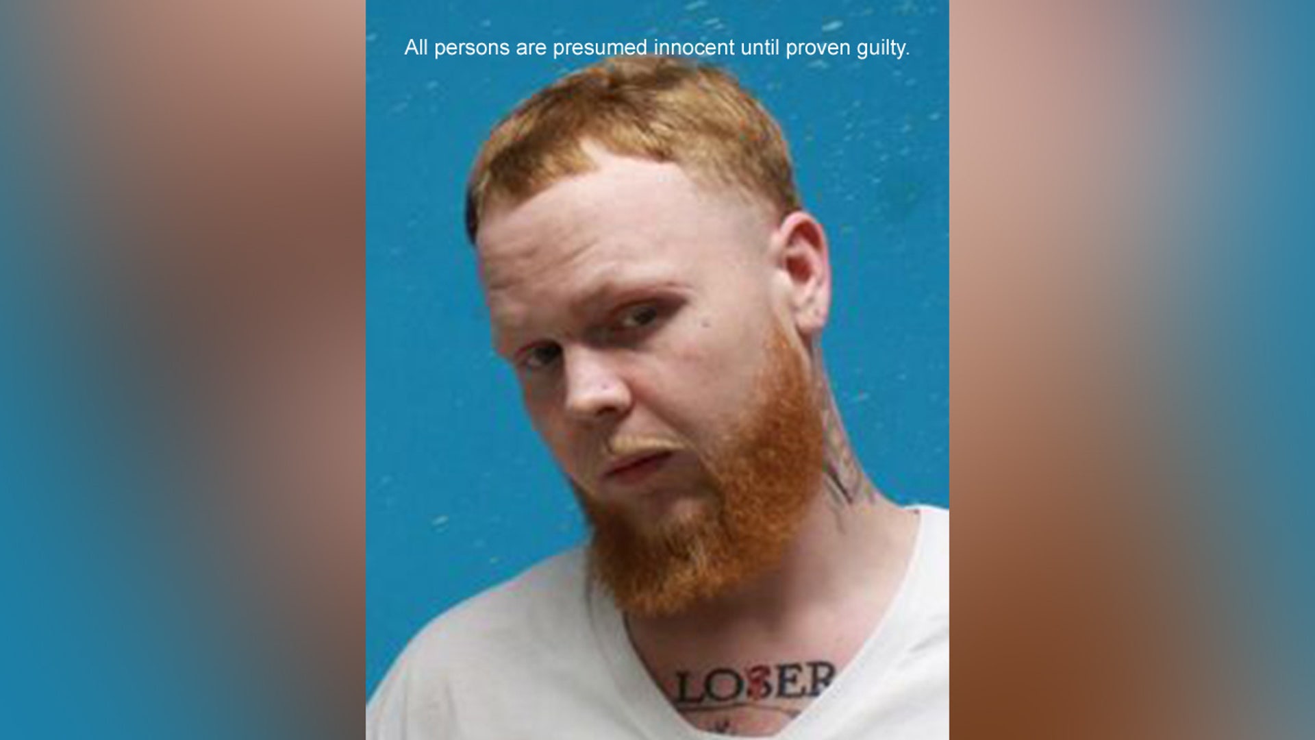 A mugshot of Tyler Bailey