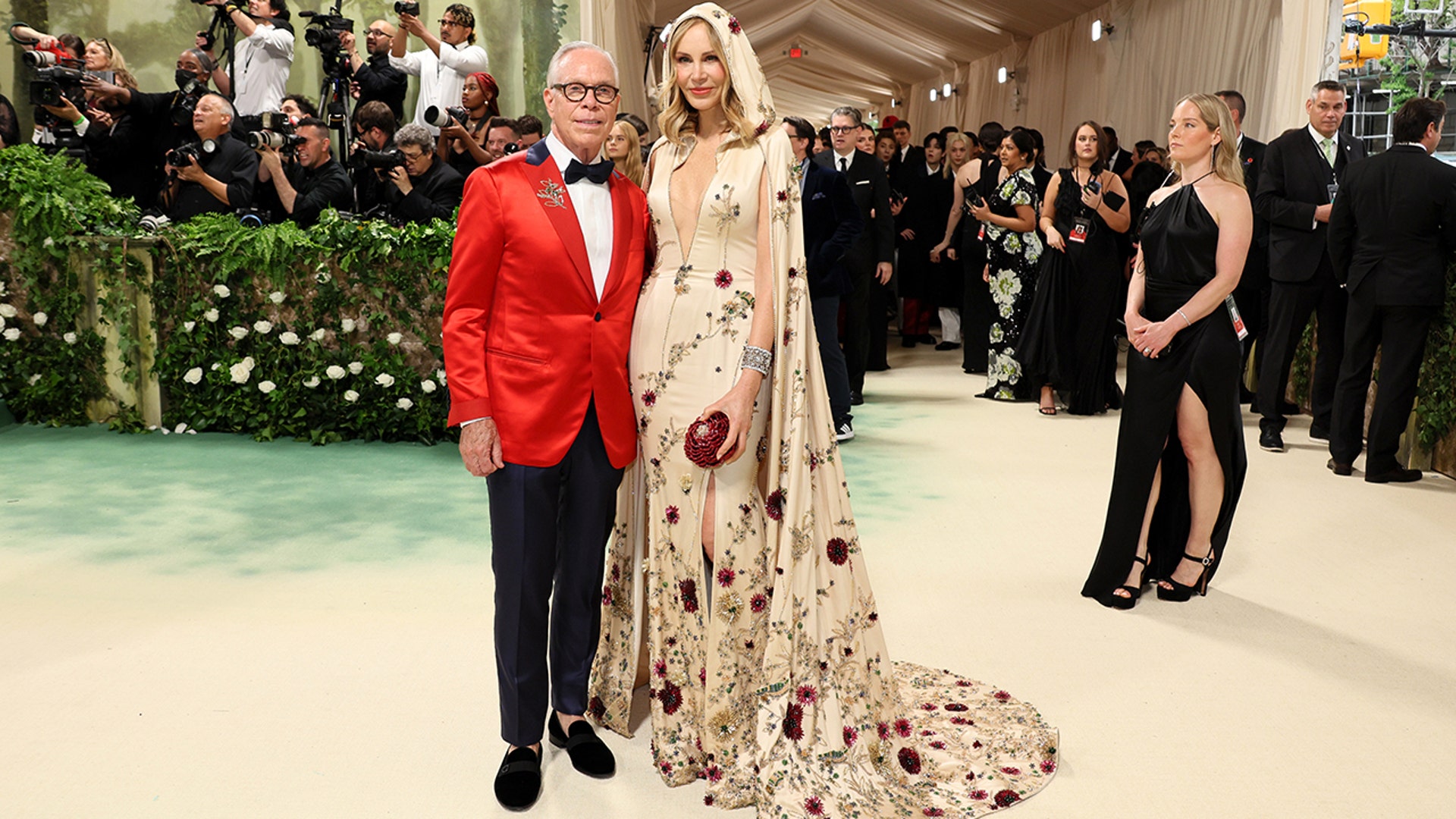 Designer Tommy Hilfiger and Dee Ocleppo dressed up for Met Gala 2024