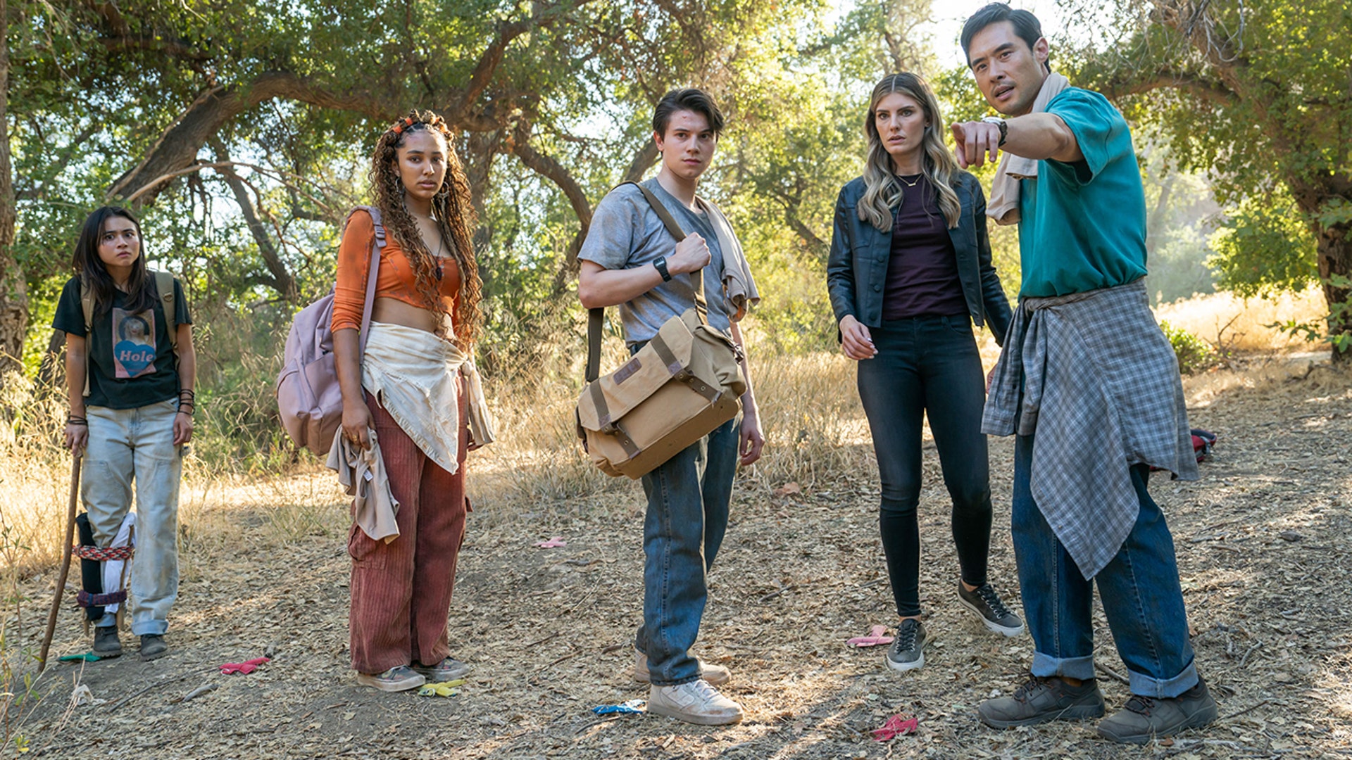 The cast of "Quantum Leap" in a scene from the show