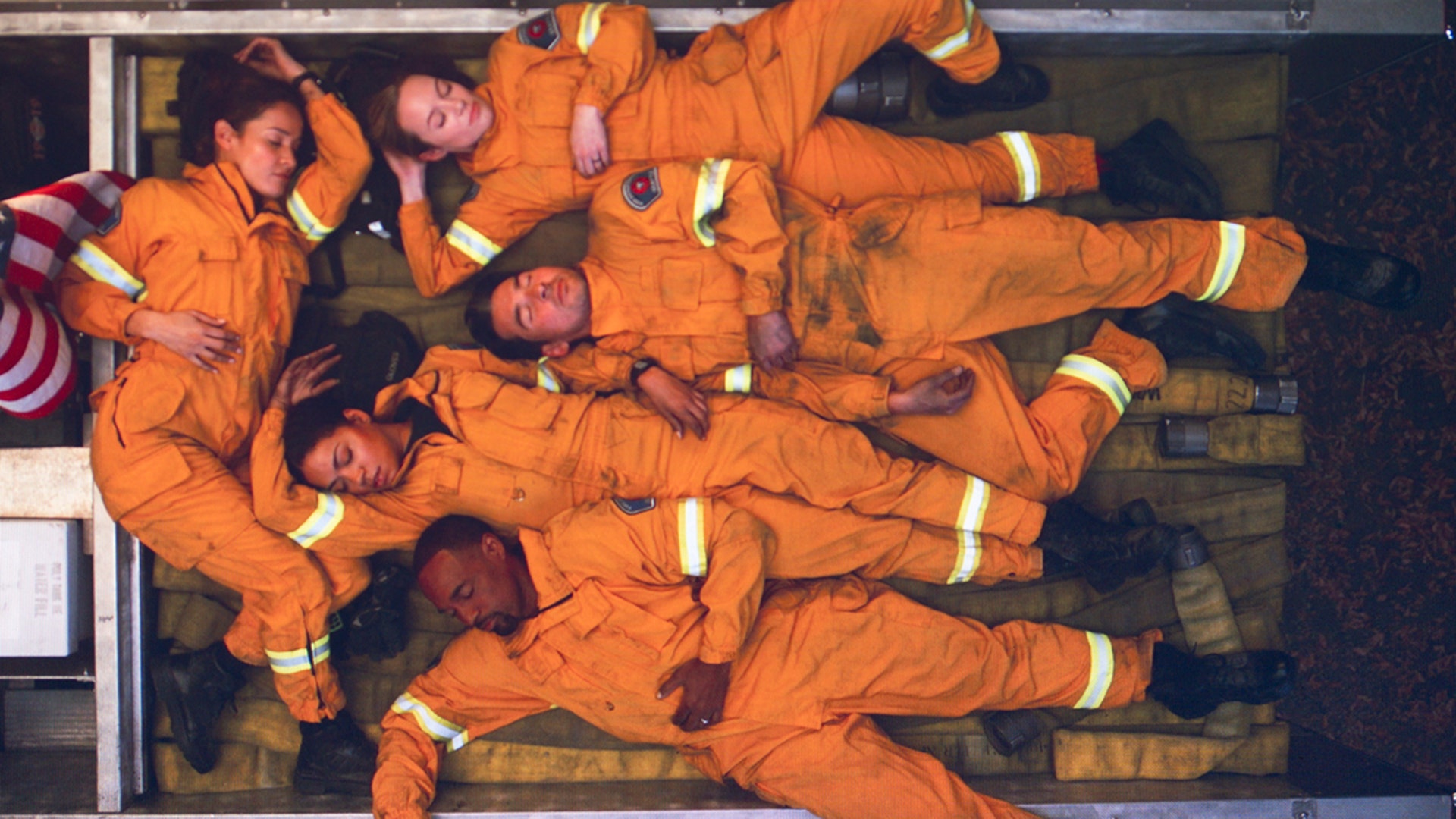 Cast of "Station 19" in a still from the show.