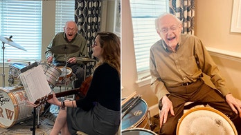 WWII veteran, 100, celebrates milestone birthday by playing drums, reveals secrets to longevity