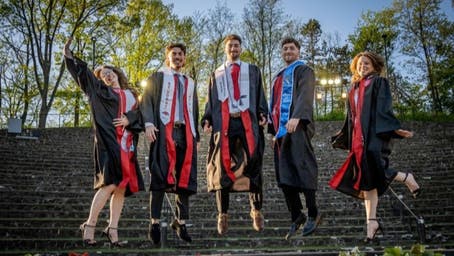New Jersey quintuplets graduate from same university together