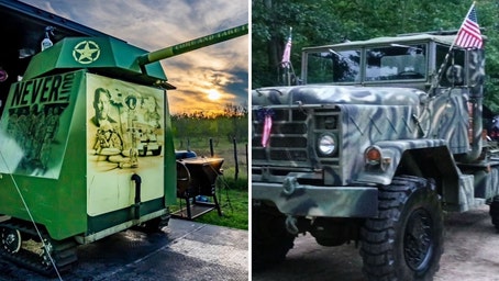 5 of America's most extreme BBQ rigs, from battle tanks to jet airlines — check these out