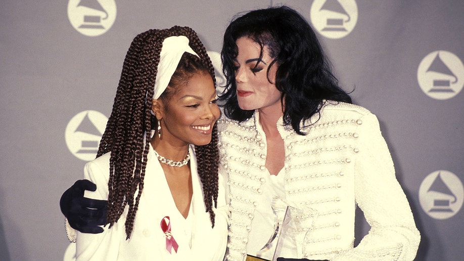 Janet Jackson with her brother Michael Jackson