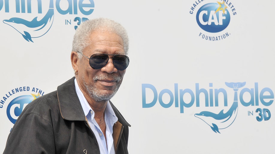 Morgan Freeman at the premiere of "Dolphin Tale"