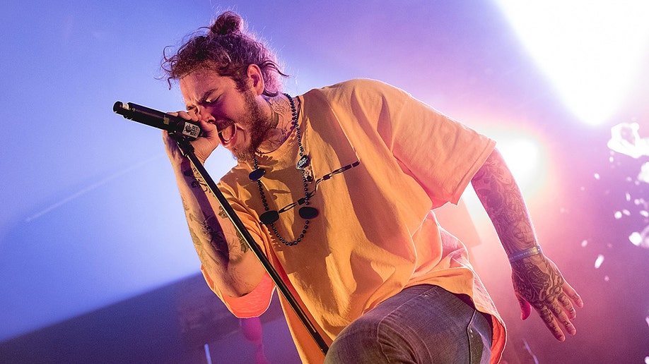 Post Malone performing in 2017