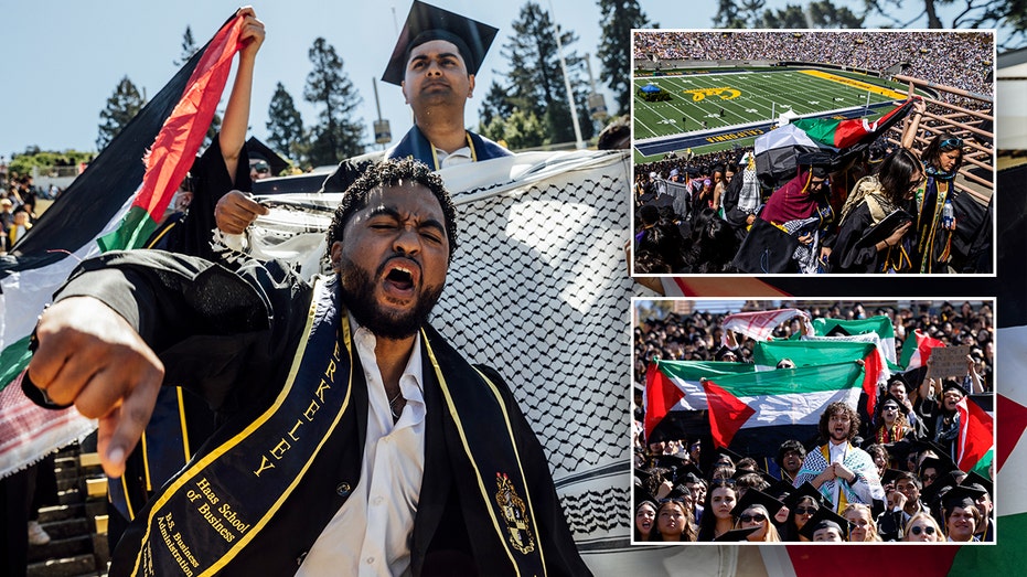 University of California-Berkeley grads disrupt commencement with anti-Israel protests