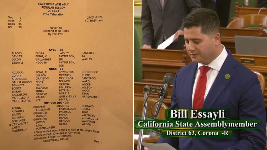 California lawmaker’s mic cut off while reading bill to end sanctuary state laws, says Dems ‘don’t care’