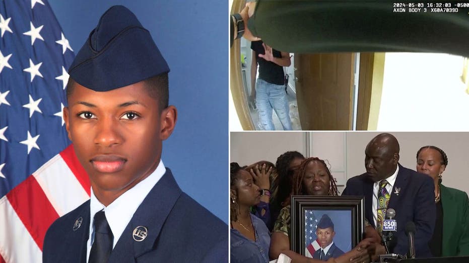 Bodycam footage shows moment deputy fatally shoots Air Force airman at his home