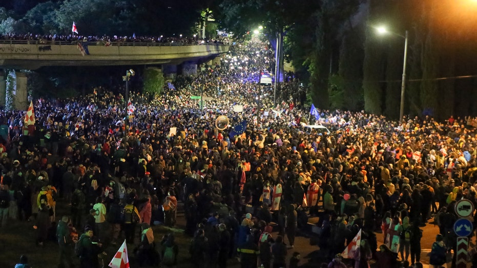 Georgia’s capital roils with protesters after parliament passes ‘Russian law’ against foreign media influence