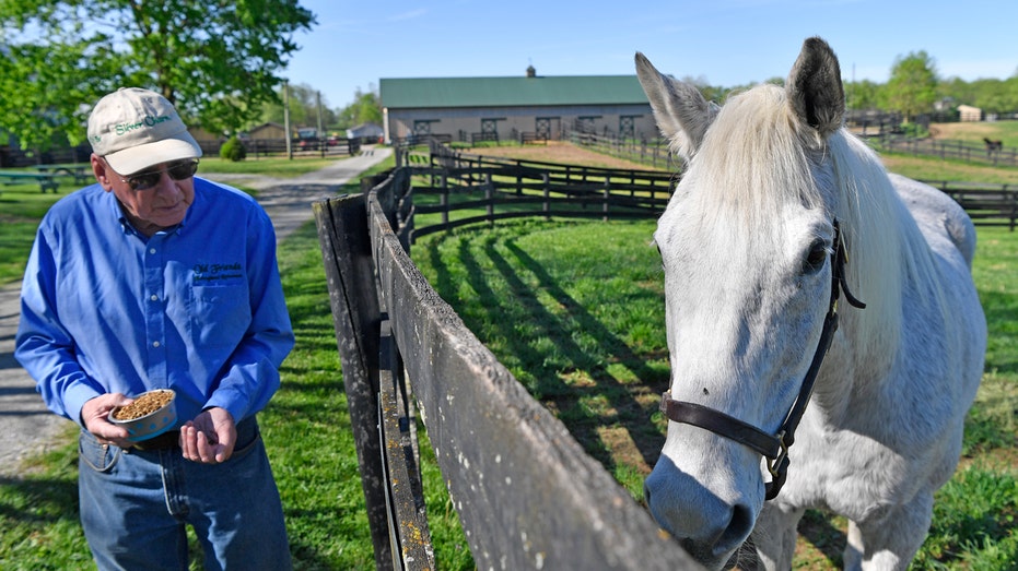 For ex-Derby winner Silver Charm, it's a life of leisure and Old Friends at Kentucky retirement farm