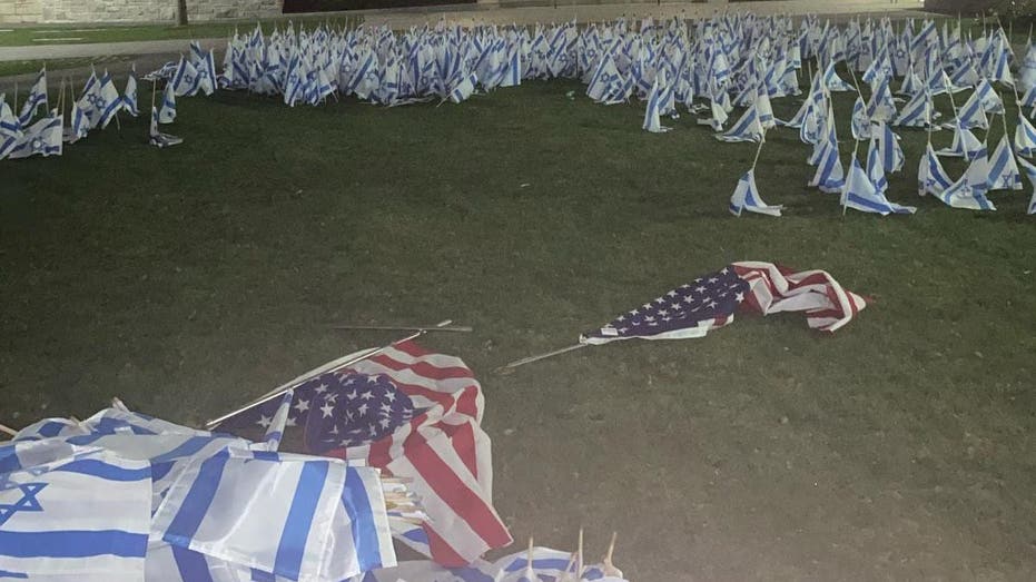 Israeli, American flag display vandalized at Harvard University