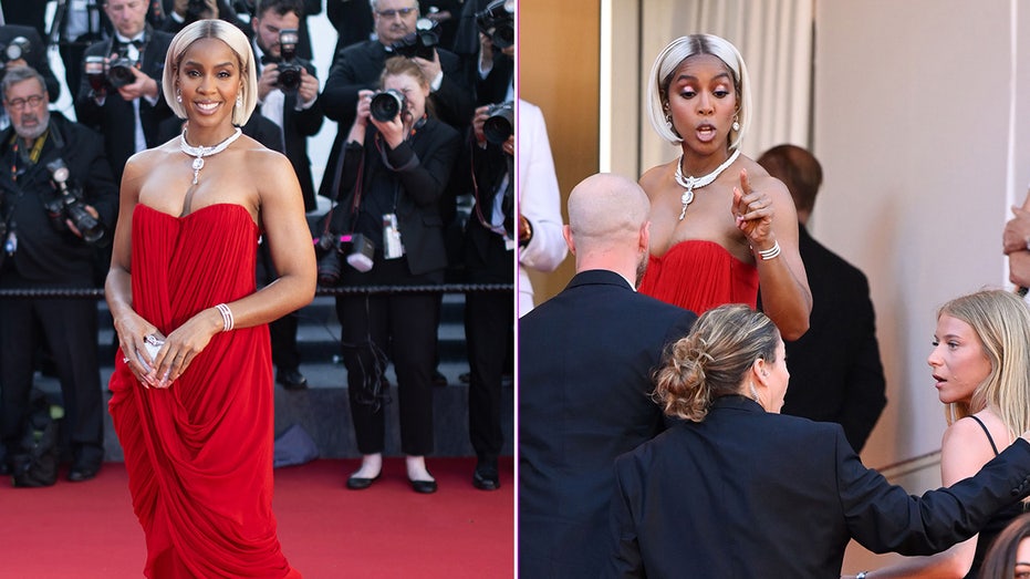Singer Kelly Rowland flips out on security guard while walking red carpet