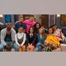 The cast of "Grown-ish" in 2018 on set