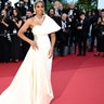 Kelly Rowland attended the premiere of "The Count of Monte Cristo" in a strapless white dress.