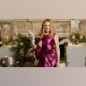 Kylie Minogue wore a sleeveless column satin Erdem gown with floral designs and a big bow, as she celebrated the fourth anniversary of Kylie Minogue Wines.