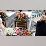 Lisa Marie Presley's gravesite at Graceland.