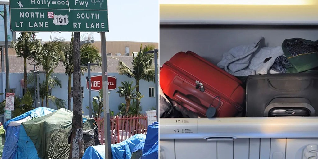 American Airlines passenger tracks lost luggage to Hollywood homeless encampment