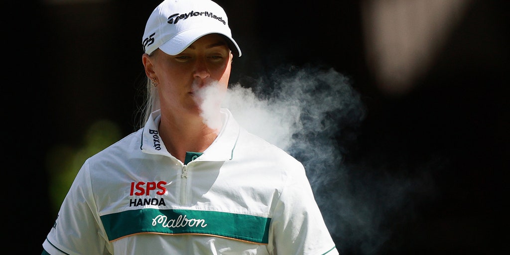 lpga golfers who smoke cigarettes Charley Hull !!, don't you think you should stop smoking and think about your health? A good swing comes from a healthy good body, #Rotater Grandfather Charley Hull Cig-Blasted Her Way