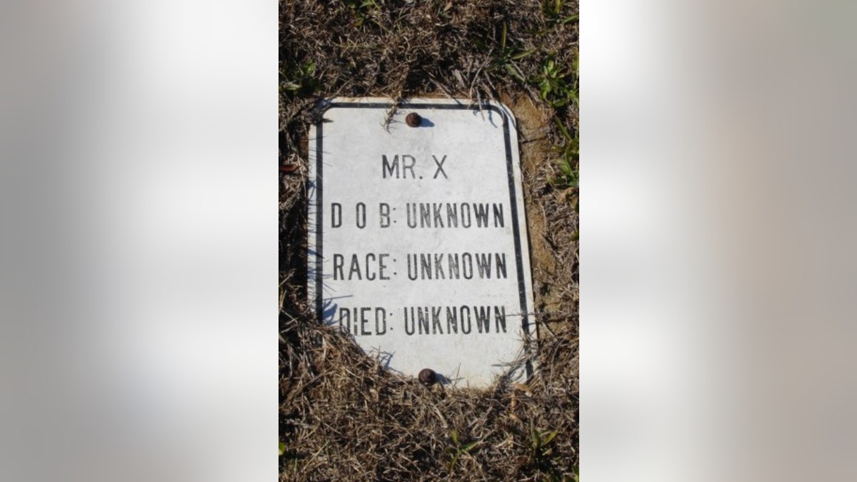Mr. X's gravestone 