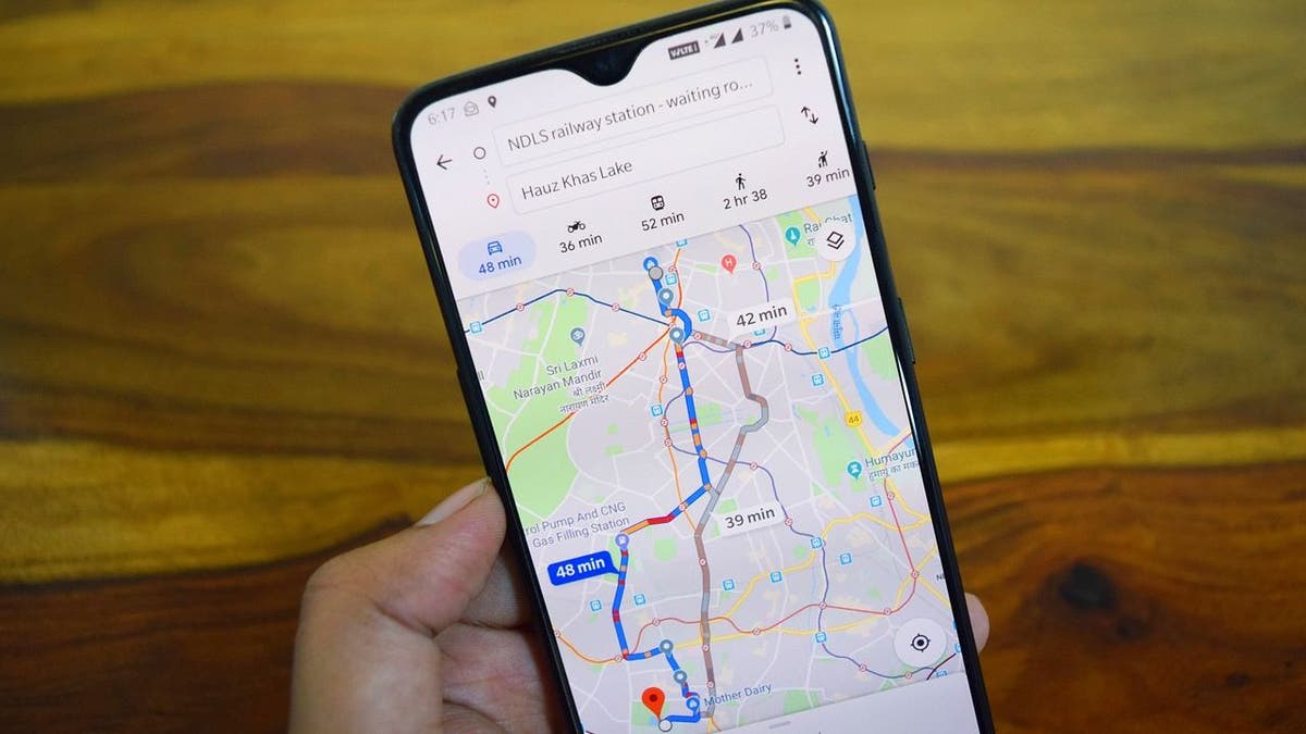 google maps on phone 