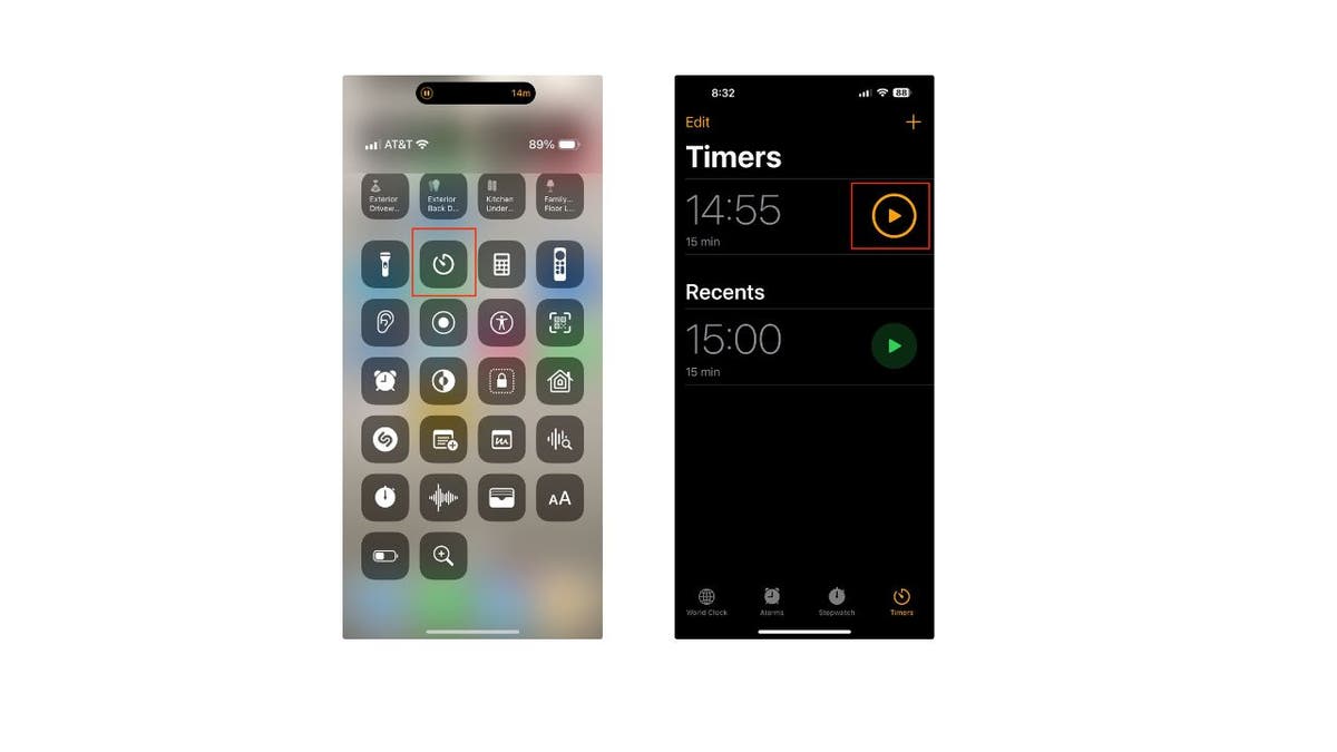 iphone timer