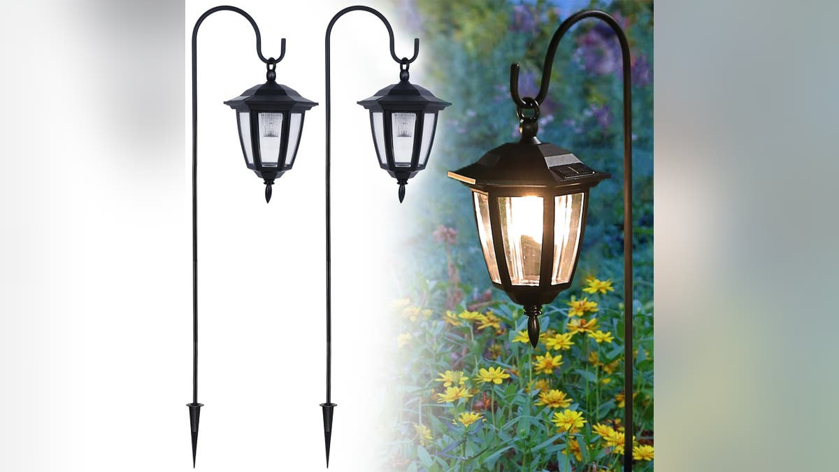 Light up your driveway or other small area with classic solar lanterns. 