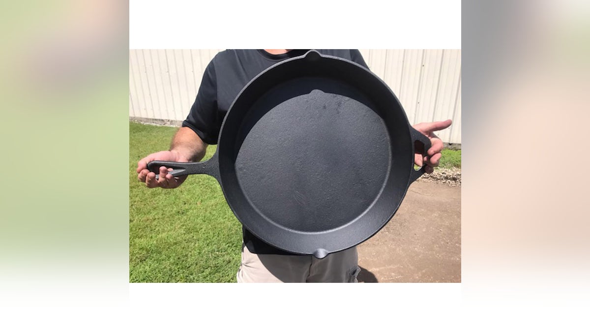 A giant cast iron pan can cook your entire meal in one pan. 