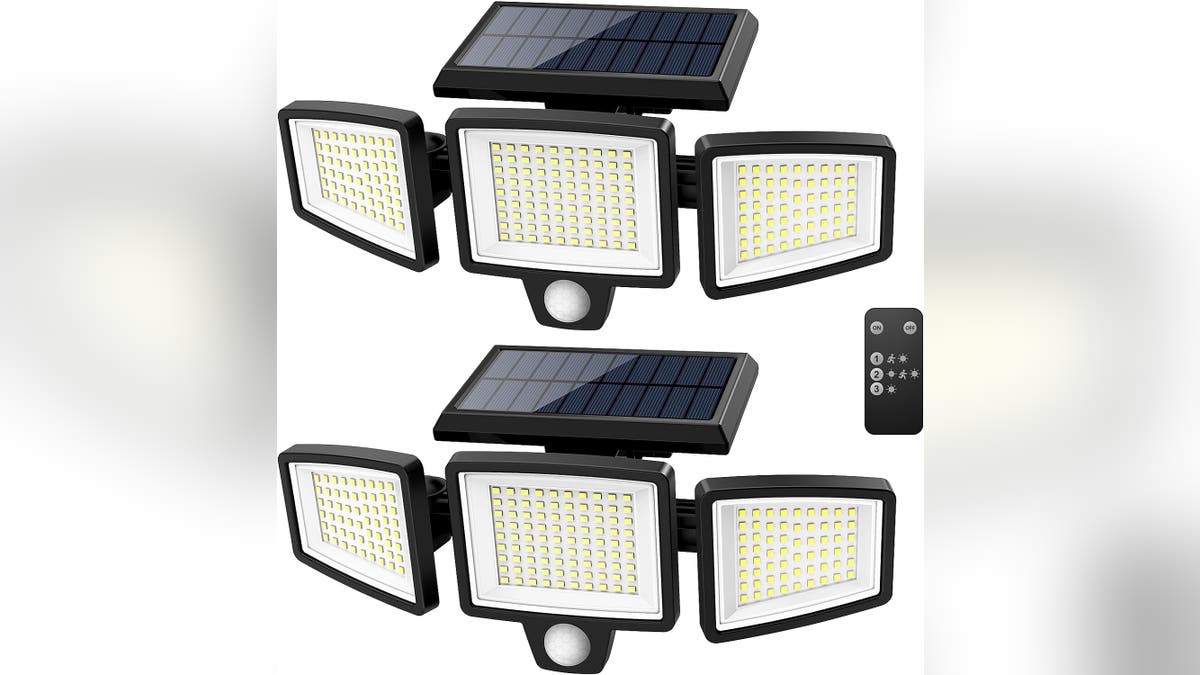 Protect your yard with floodlights. 