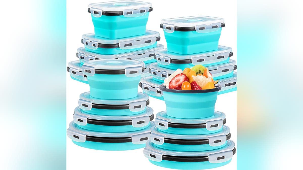 Keep your food fresh but save on space with collapsible containers. 