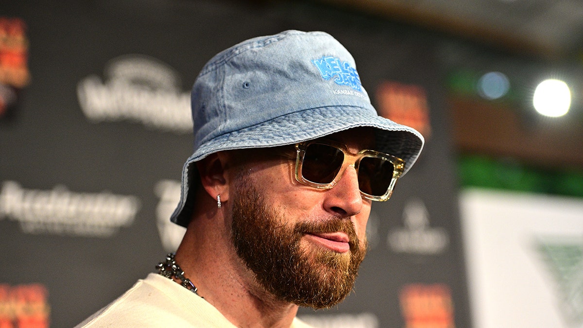Travis Kelce during press conference