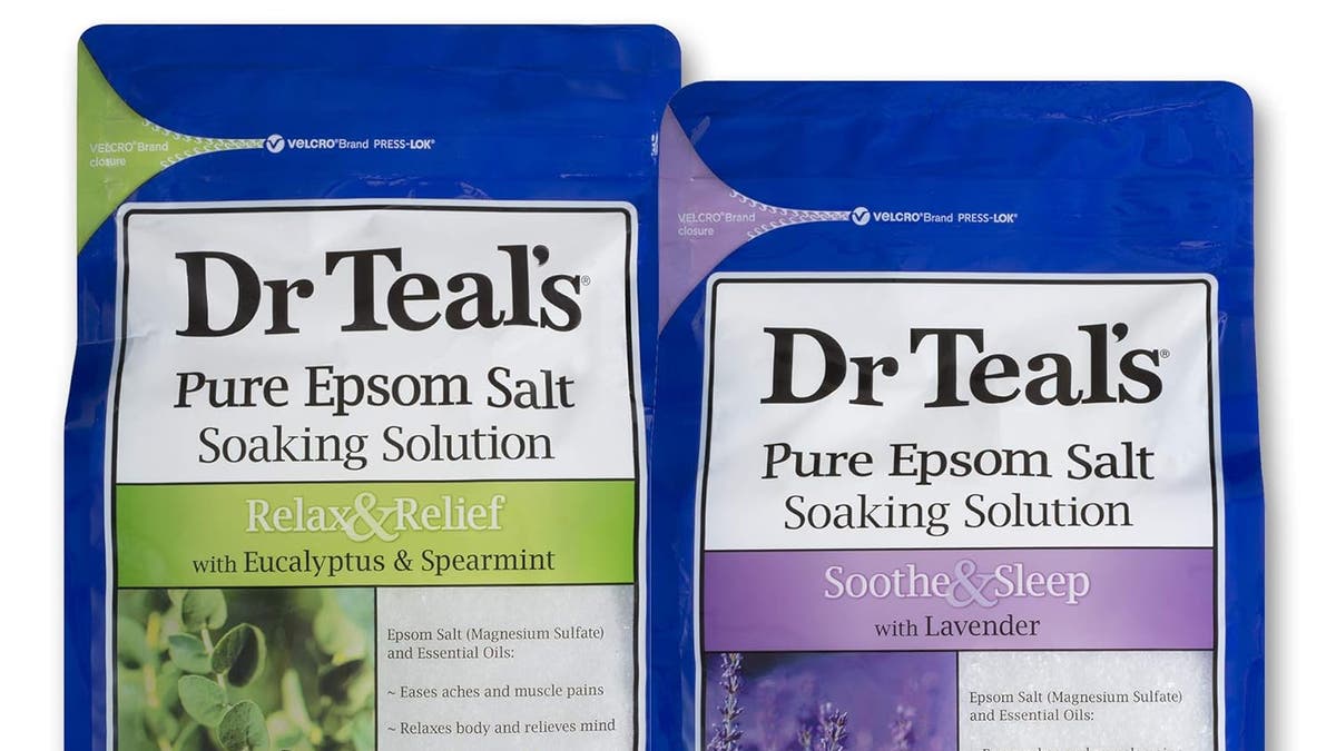 A bath with Epsom salts helps you relax after a long day. 