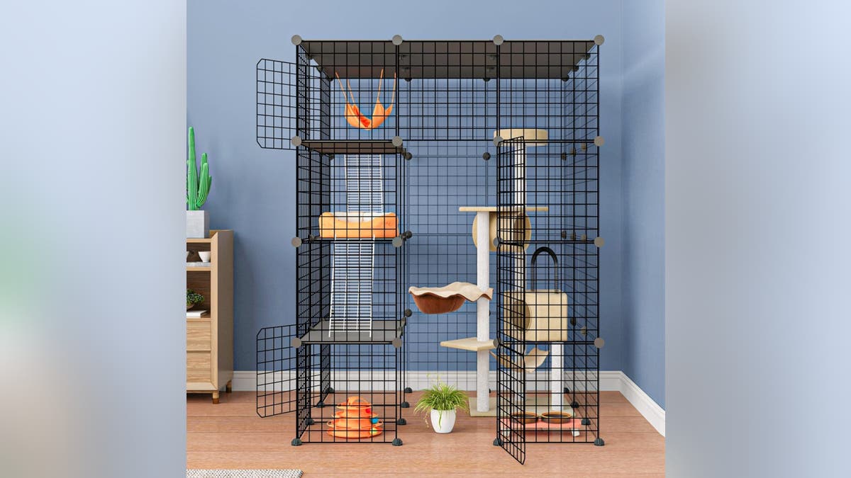 For an easy-to-set up catio, go with a metal option.?