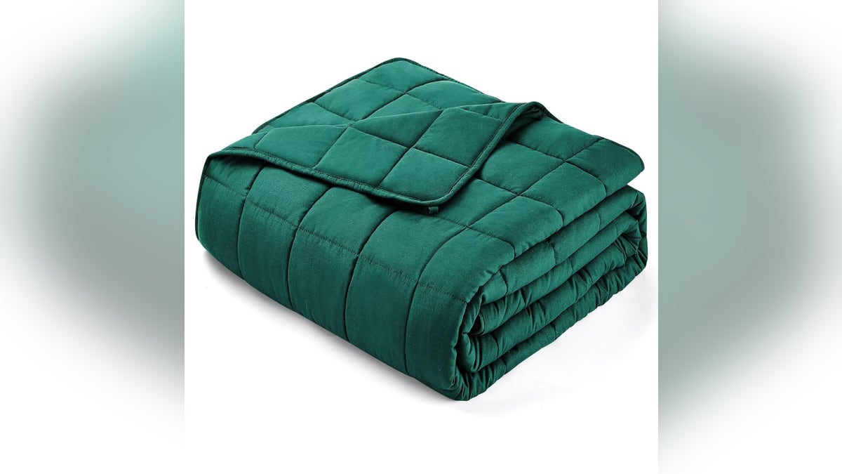 Stay calm and comfortable with the help of a weighted blanket. 