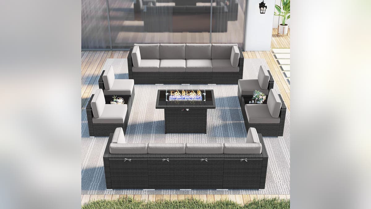 Get a huge patio set from Amazon. 